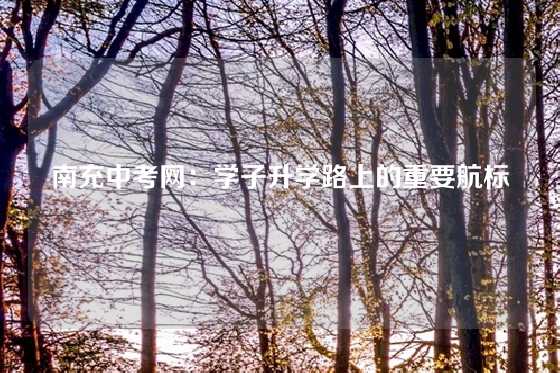 南充中考网：学子升学路上的重要航标